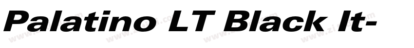 Palatino LT Black It字体转换